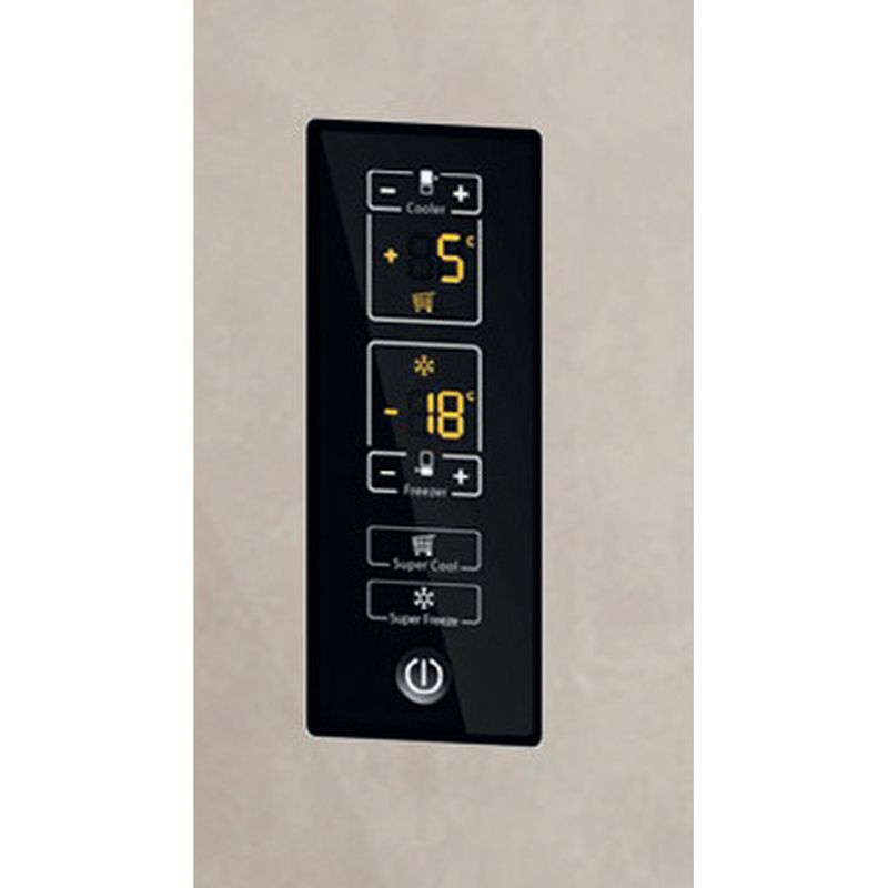 Hotpoint_Ariston-Комбинированные-холодильники-Отдельностоящий-HFP-6200-M-Мраморный-2-doors-Control-panel