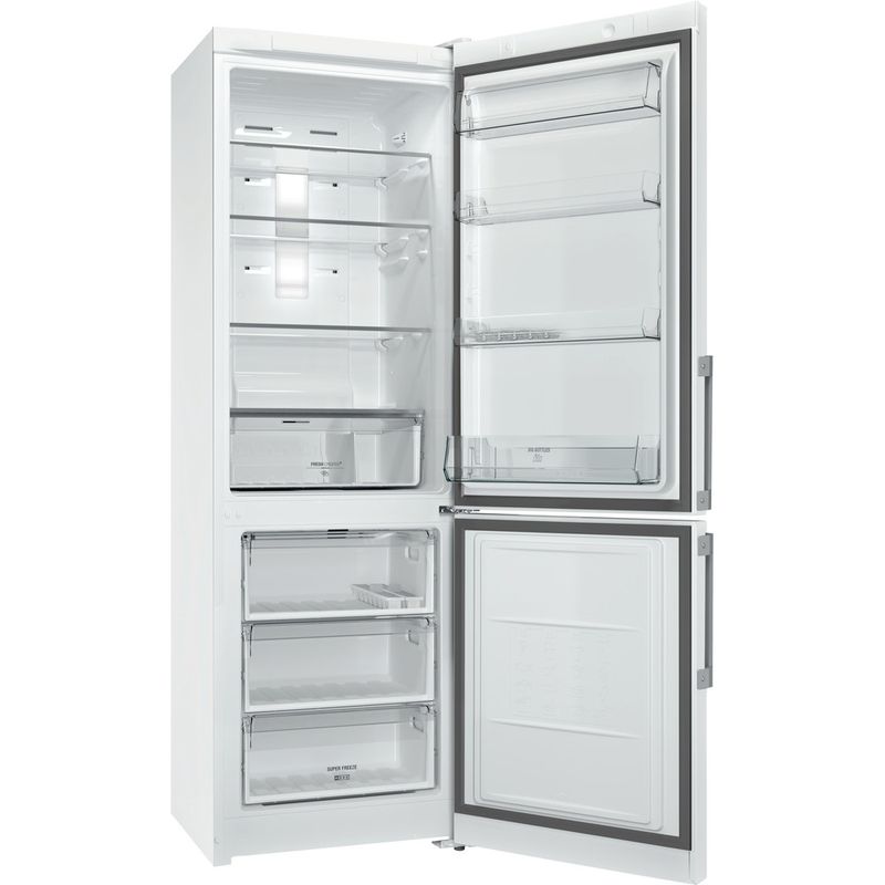 Hotpoint_Ariston-Комбинированные-холодильники-Отдельностоящий-HFP-6180-W-Белый-2-doors-Perspective-open