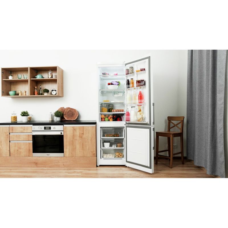 Hotpoint_Ariston-Комбинированные-холодильники-Отдельностоящий-HMD-520-W-Белый-2-doors-Lifestyle-frontal-open