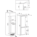 Hotpoint_Ariston-Комбинированные-холодильники-Встраиваемая-BCB-7525-AA--RU--Сталь-2-doors-Technical-drawing