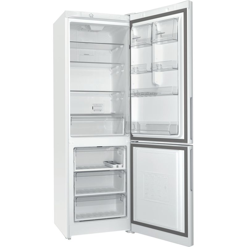 Hotpoint_Ariston-Комбинированные-холодильники-Отдельностоящий-HF-4180-W-Белый-2-doors-Perspective-open