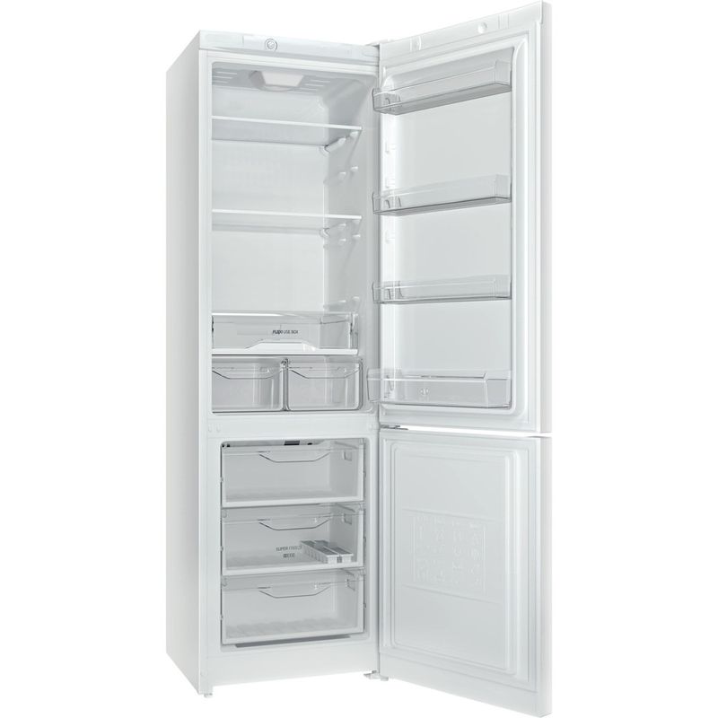 Indesit-Холодильник-с-морозильной-камерой-Отдельностоящий-DS-4200-W-Белый-2-doors-Perspective-open