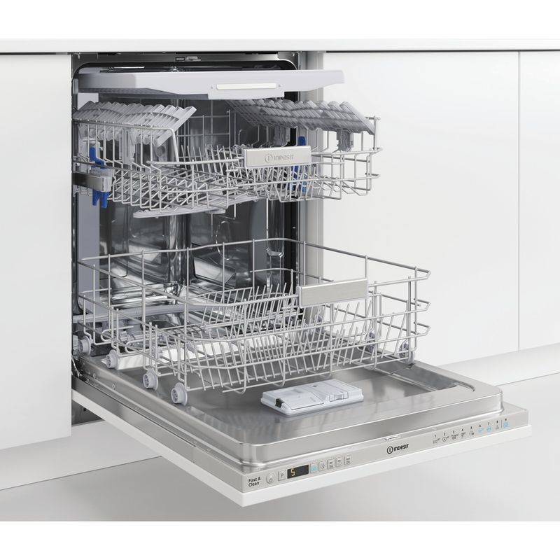 Indesit-Посудомоечная-машина-Встраиваемый-DIO-3T131-A-FE-X-Full-integrated-A-Perspective-open