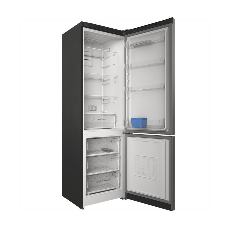 Indesit-Холодильник-с-морозильной-камерой-Отдельностоящий-ITS-5200-X-Inox-2-doors-Perspective-open