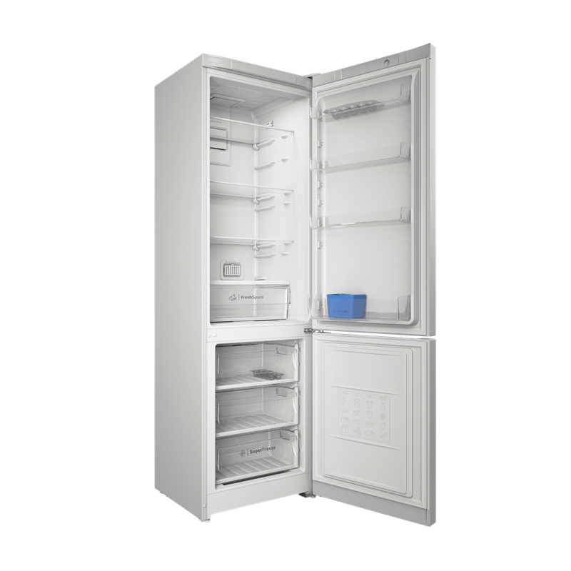 Indesit-Холодильник-с-морозильной-камерой-Отдельностоящий-ITS-5200-W-Белый-2-doors-Perspective-open
