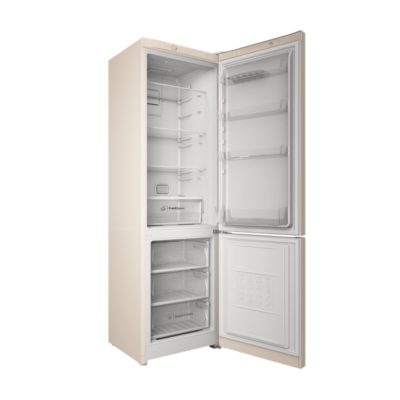 Indesit-Холодильник-с-морозильной-камерой-Отдельностоящий-ITS-4200-E-Розово-белый-2-doors-Perspective-open