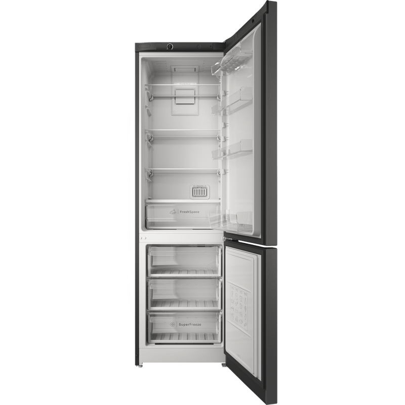 Indesit-Холодильник-с-морозильной-камерой-Отдельностоящий-ITS-4200-S-Серебристый-2-doors-Frontal-open