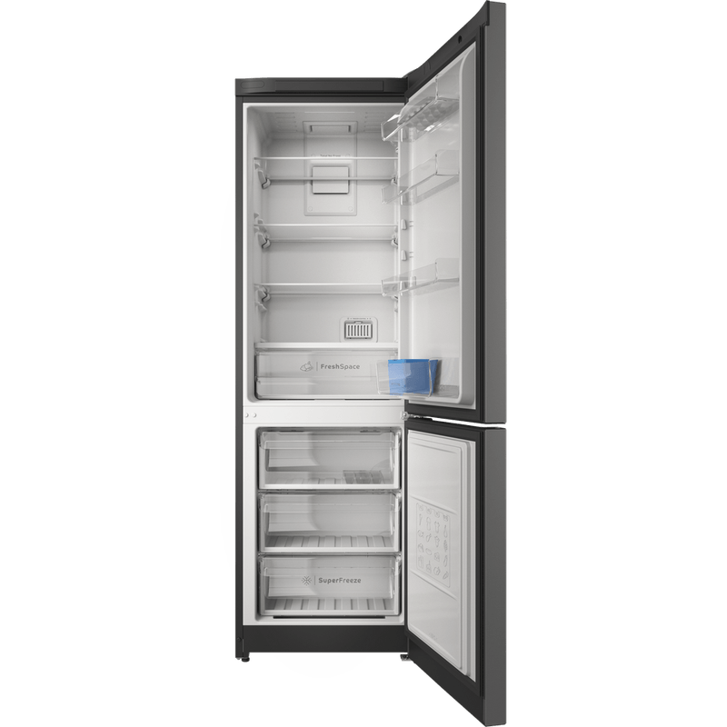 Indesit-Холодильник-с-морозильной-камерой-Отдельностоящий-ITS-5180-X-Inox-2-doors-Frontal-open