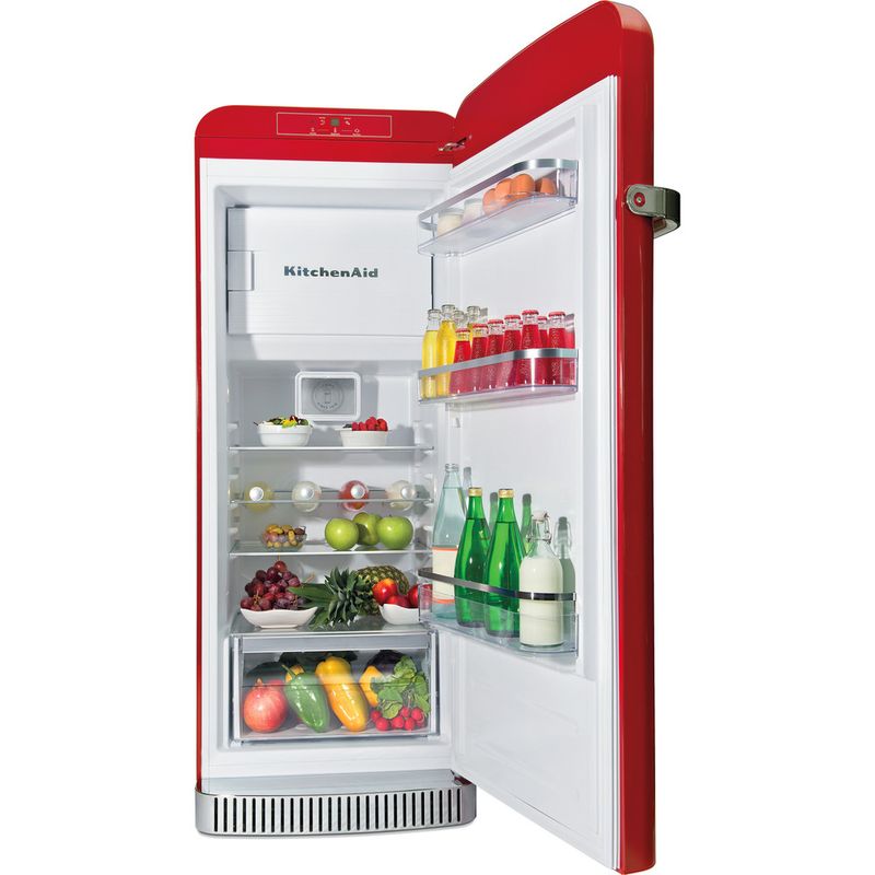 Kitchenaid-Холодильник-Отдельно-стоящий-KCFME-60150R-Красный-Frontal-open