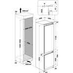 Whirlpool-Холодильник-с-морозильной-камерой-Встроенная-ART-9810-A--Нержавеющая-сталь-2-doors-Technical-drawing