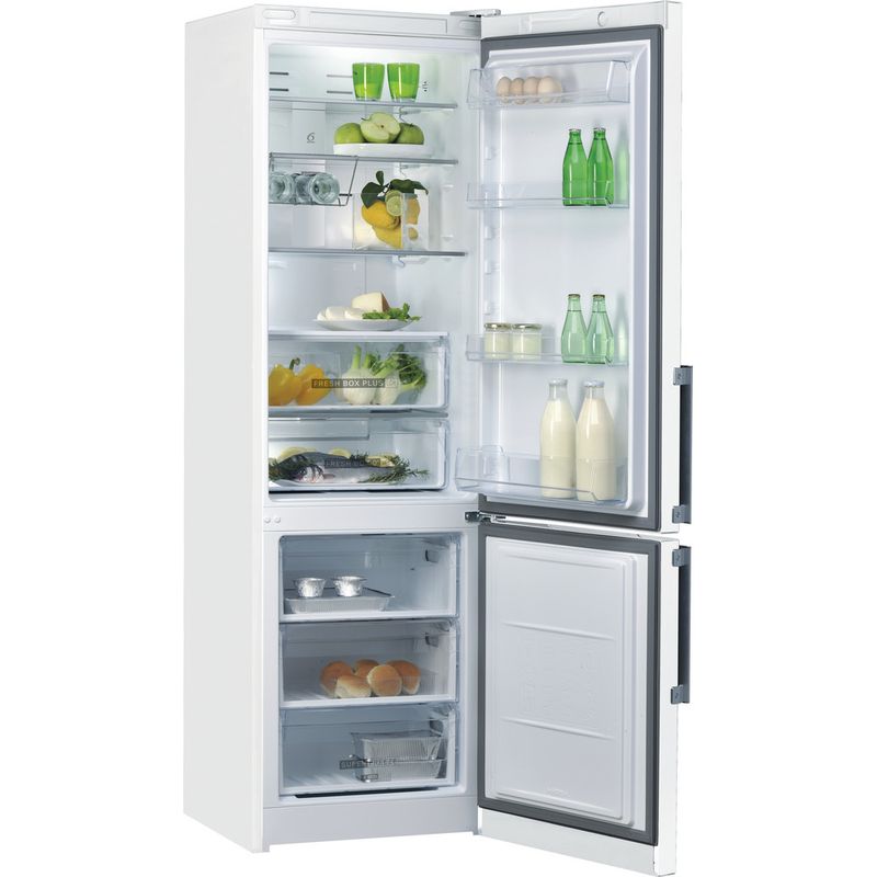 Whirlpool-Холодильник-с-морозильной-камерой-Отдельно-стоящий-WTNF-923-W-Белый-2-doors-Perspective-open
