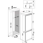 Whirlpool-Холодильник-с-морозильной-камерой-Встроенная-SP40-802-EU-Белый-2-doors-Technical-drawing