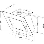 Whirlpool-Вытяжной-шкаф-Встроенная-AKR-036-1-G-BL-Черный-Отдельно-стоящий-Электронный-Technical-drawing