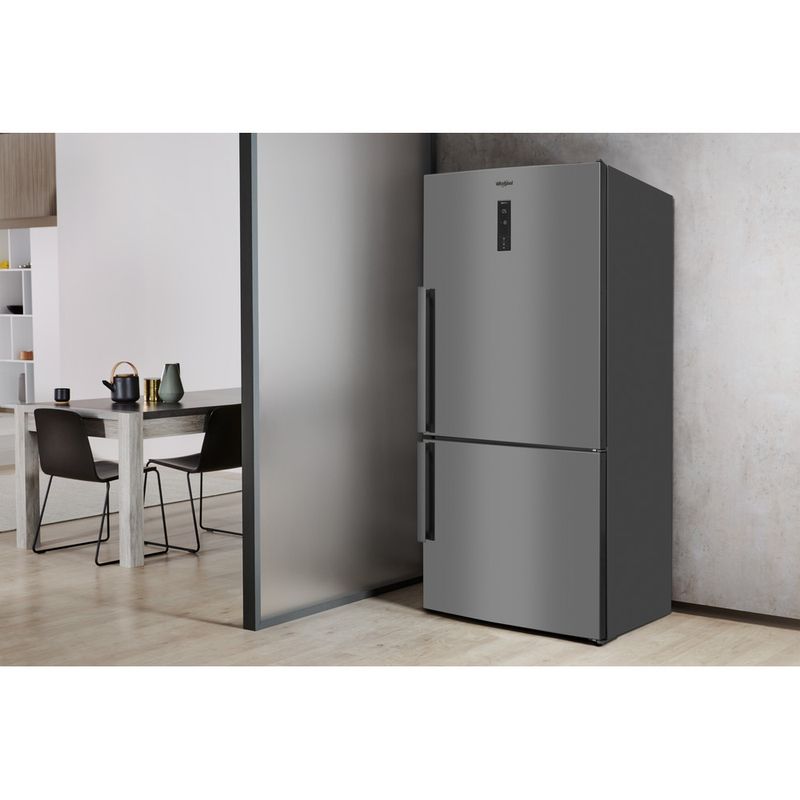 Whirlpool-Холодильник-с-морозильной-камерой-Отдельно-стоящий-W84BE-72-X-Нержавеющая-сталь-2-doors-Lifestyle-perspective