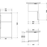 Whirlpool-Холодильник-с-морозильной-камерой-Отдельно-стоящий-W84TE-72-M-Мраморный-2-doors-Technical-drawing
