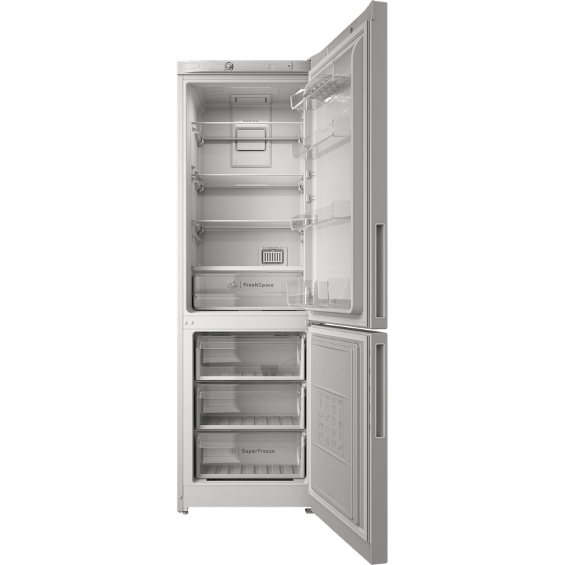 Indesit-Холодильник-с-морозильной-камерой-Отдельностоящий-ITR-4180-W-Белый-2-doors-Frontal-open