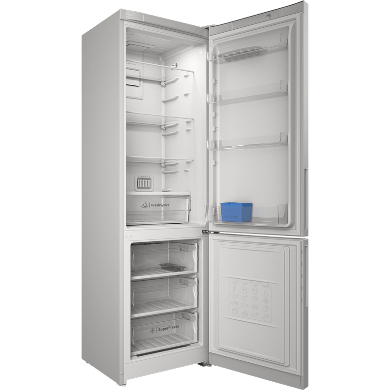 Indesit-Холодильник-с-морозильной-камерой-Отдельностоящий-ITR-5200-W-Белый-2-doors-Perspective-open