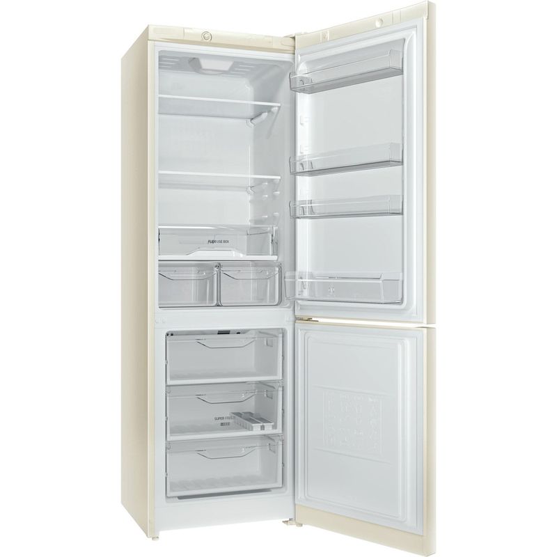 Indesit-Холодильник-с-морозильной-камерой-Отдельностоящий-DS-4180-E-Розово-белый-2-doors-Perspective-open