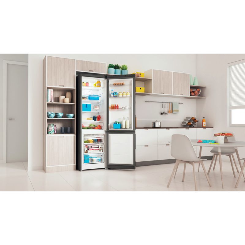 Indesit-Холодильник-с-морозильной-камерой-Отдельностоящий-ITD-5200-S-Серебристый-2-doors-Lifestyle-perspective-open