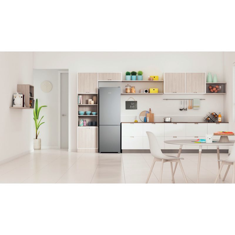 Indesit-Холодильник-с-морозильной-камерой-Отдельностоящий-ITR-4180-S-Серебристый-2-doors-Lifestyle-frontal