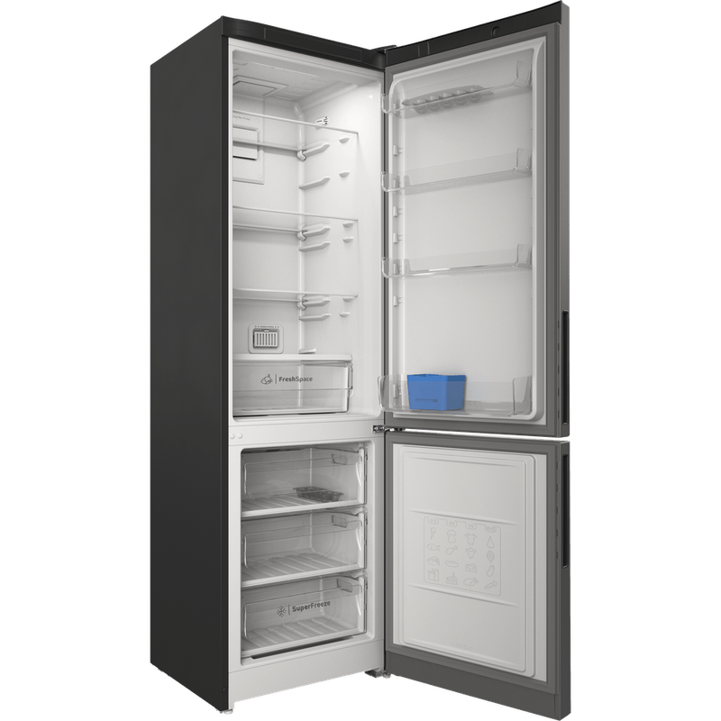 Indesit-Холодильник-с-морозильной-камерой-Отдельностоящий-ITR-5200-X-Inox-2-doors-Perspective-open