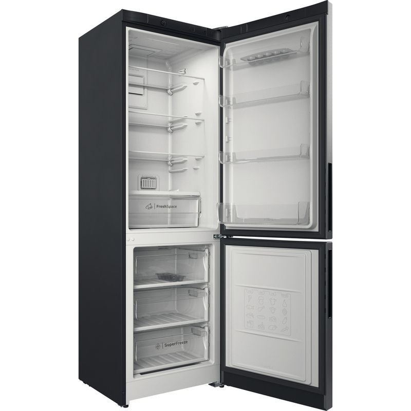 Indesit-Холодильник-с-морозильной-камерой-Отдельностоящий-ITD-4180-S-Серебристый-2-doors-Perspective-open