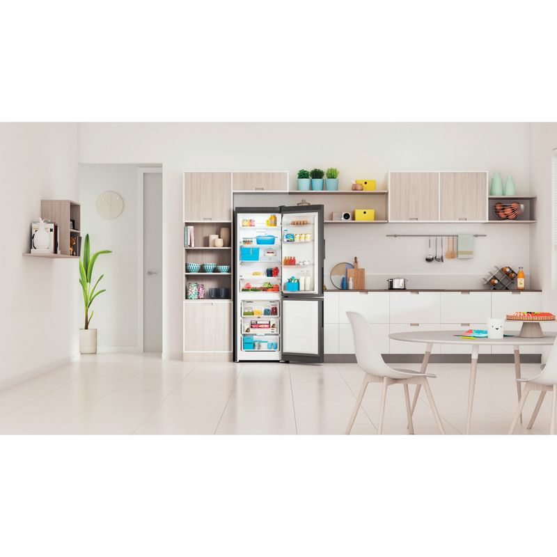Indesit-Холодильник-с-морозильной-камерой-Отдельностоящий-ITR-5180-S-Серебристый-2-doors-Lifestyle-frontal-open