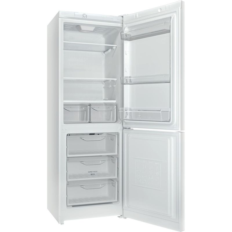 Indesit-Холодильник-с-морозильной-камерой-Отдельностоящий-DSN-16-Белый-2-doors-Perspective-open