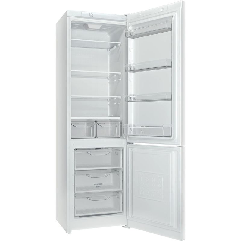 Indesit-Холодильник-с-морозильной-камерой-Отдельностоящий-DSN-20-Белый-2-doors-Perspective-open