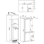 Hotpoint_Ariston-Комбинированные-холодильники-Встраиваемая-BCB-70301-AA--RU--Сталь-2-doors-Technical-drawing