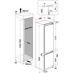 Whirlpool-Холодильник-с-морозильной-камерой-Встроенная-ART-963-A--NF-Белый-2-doors-Technical-drawing