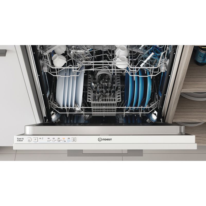 Indesit-Посудомоечная-машина-Встраиваемый-DIE-2B19-Full-integrated-A-Lifestyle-control-panel
