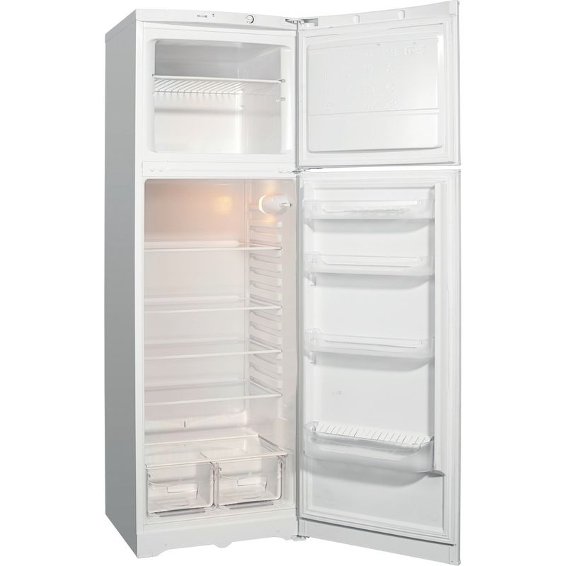 Indesit-Холодильник-с-морозильной-камерой-Отдельностоящий-TIA-180-Белый-2-doors-Perspective-open
