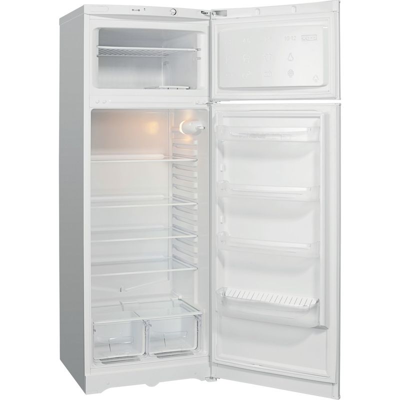 Indesit-Холодильник-с-морозильной-камерой-Отдельностоящий-RTM-016-Белый-2-doors-Perspective-open