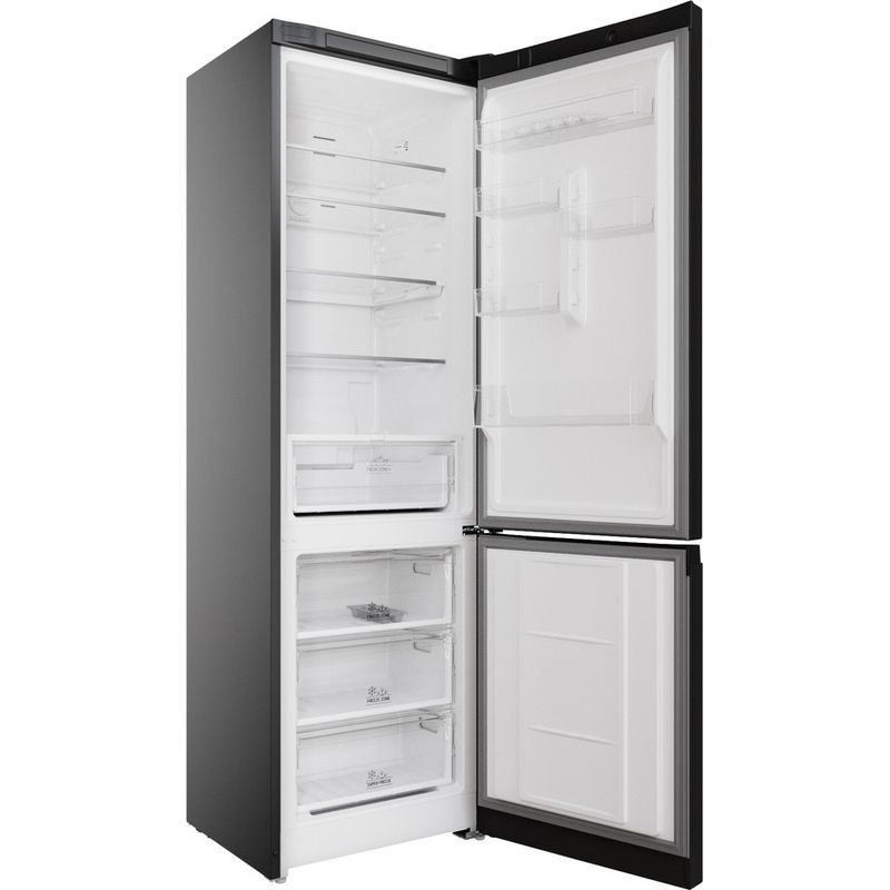 Hotpoint_Ariston-Комбинированные-холодильники-Отдельностоящий-HTR-7200-BX-Черная-сталь-2-doors-Perspective-open