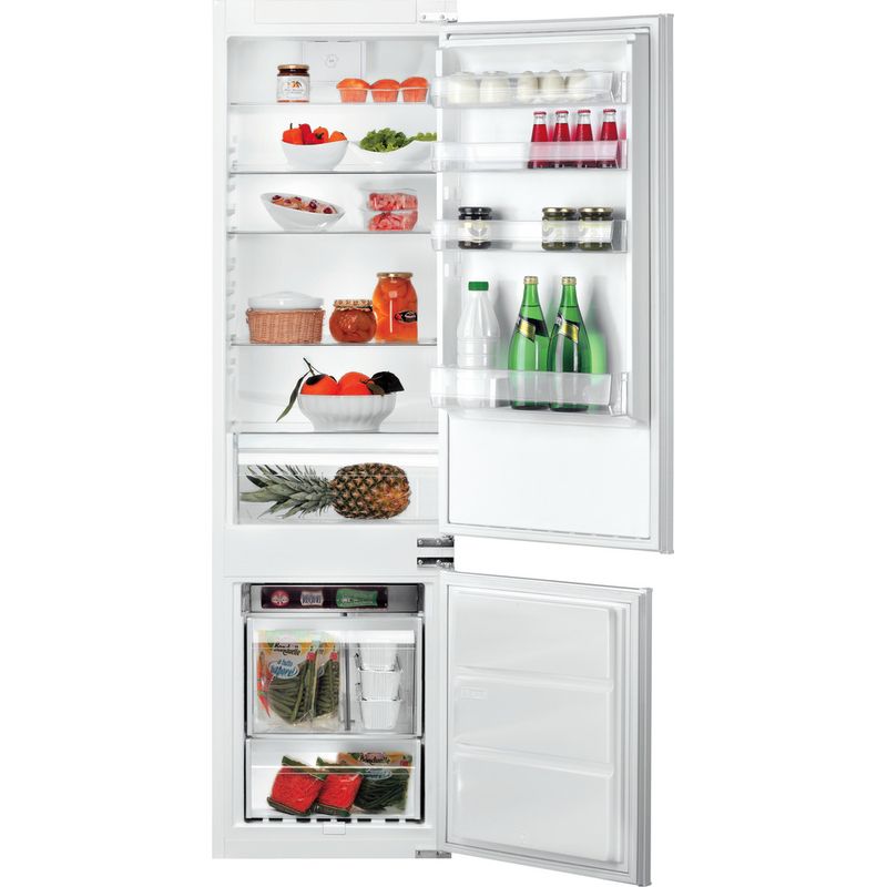 Hotpoint_Ariston-Комбинированные-холодильники-Встраиваемая-B-20-A1-DV-E-HA-1-Белый-2-doors-Frontal-open