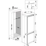 Whirlpool-Холодильник-с-морозильной-камерой-Встроенная-SP40-801-EU-Белый-2-doors-Technical-drawing