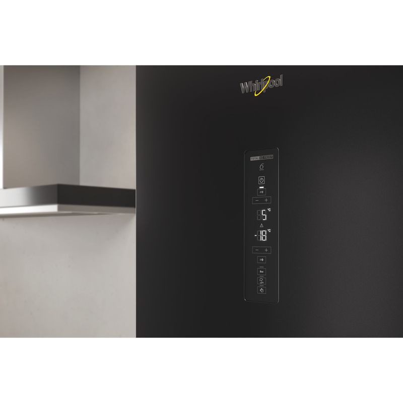 Whirlpool-Холодильник-с-морозильной-камерой-Отдельно-стоящий-WTS-7201-BX-Черная-сталь-2-doors-Lifestyle-control-panel