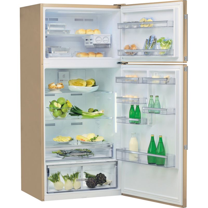 Whirlpool-Холодильник-с-морозильной-камерой-Отдельно-стоящий-W84TE-72-M-2-Мраморный-2-doors-Perspective-open